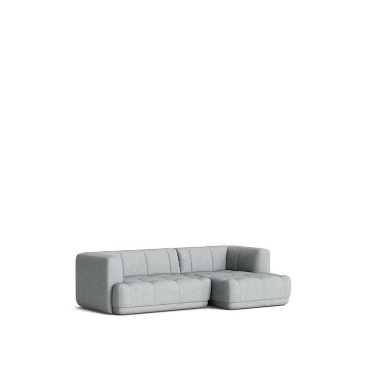 Quilton kombinasjon 19 modulsofa divan høyre - Stoff remix 123 grå - HAY