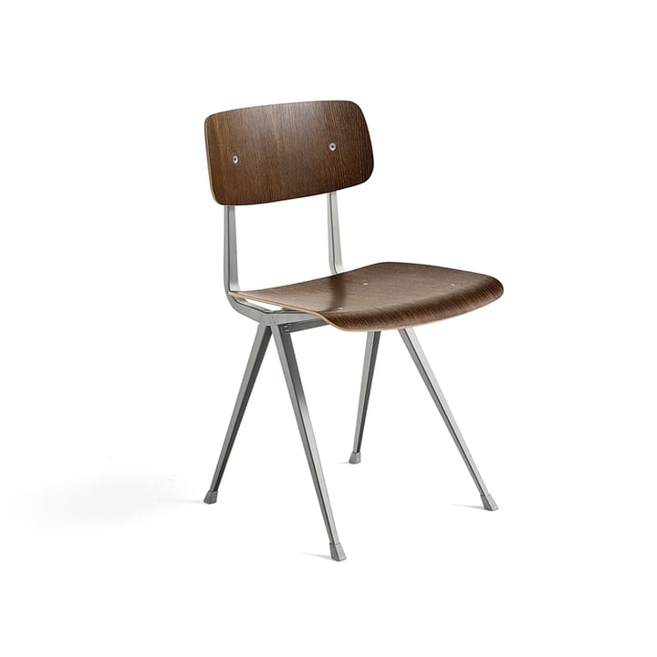 Result stol - Smoked oak-beige stål stativ - HAY