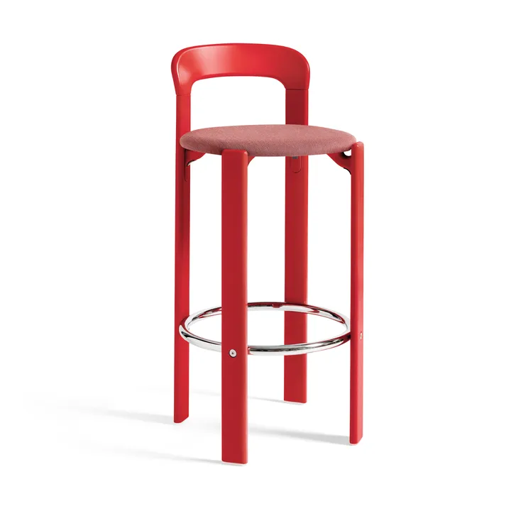 Rey kledd barstol 75 cm - Steelcut trio 636 scarlet red - HAY