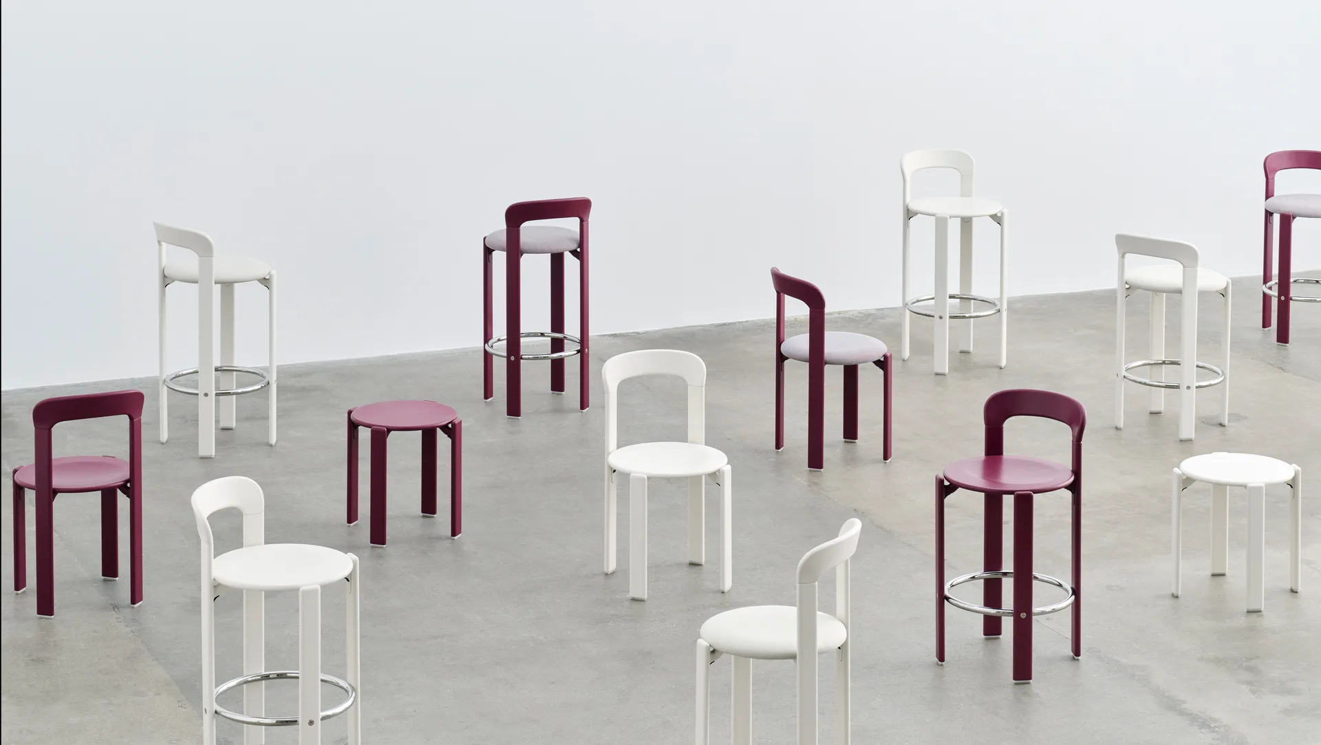 Rey krakk Ø46,5x46 cm, Grape red HAY