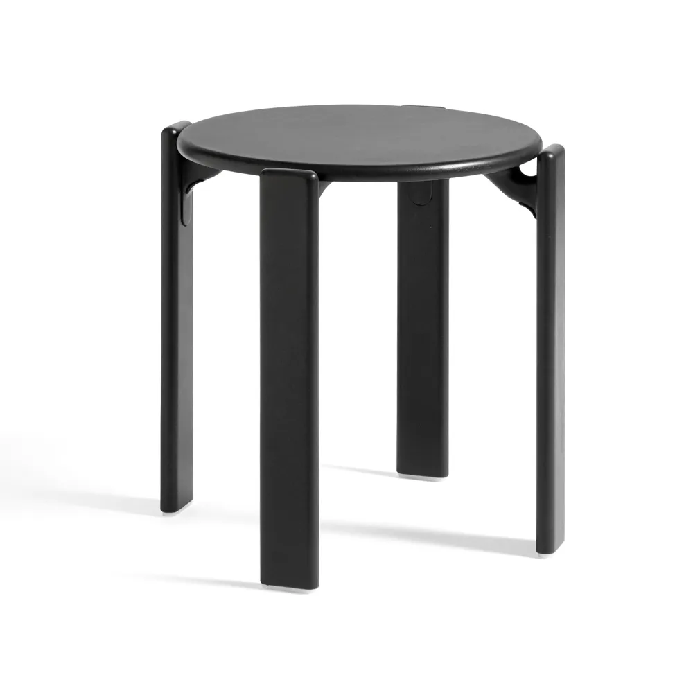 Rey rund krakk Ø46,5x46 cm, Deep black HAY