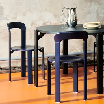 Rey spisebord Ø128 cm - Slate blue - HAY