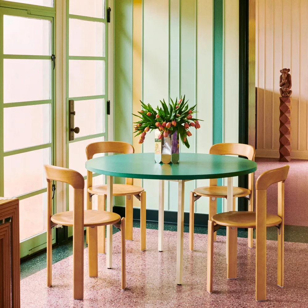 Rey spisebord Ø128 cm, Slate blue HAY