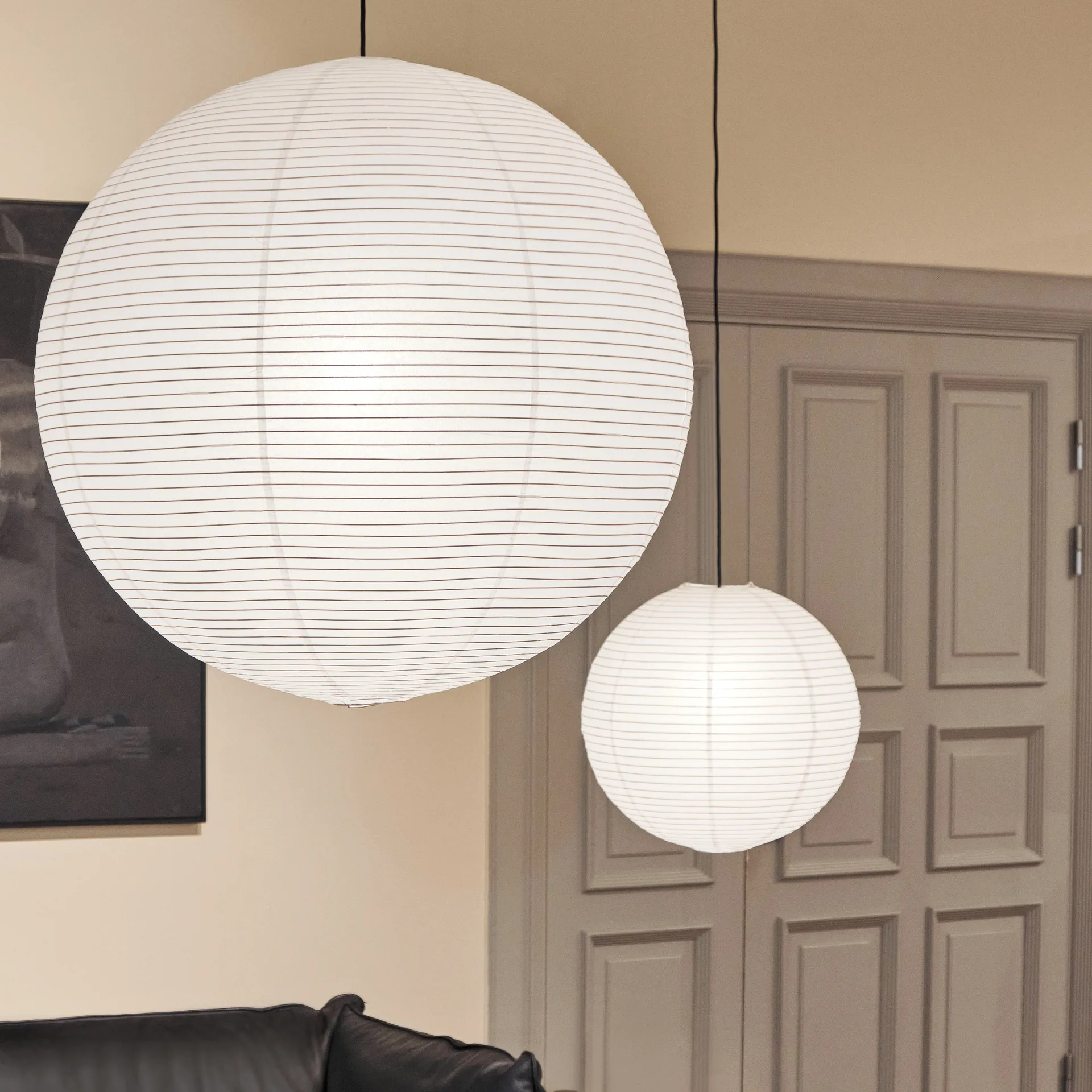 Rice paper lampeskjerm Ø60 cm, Hvit HAY