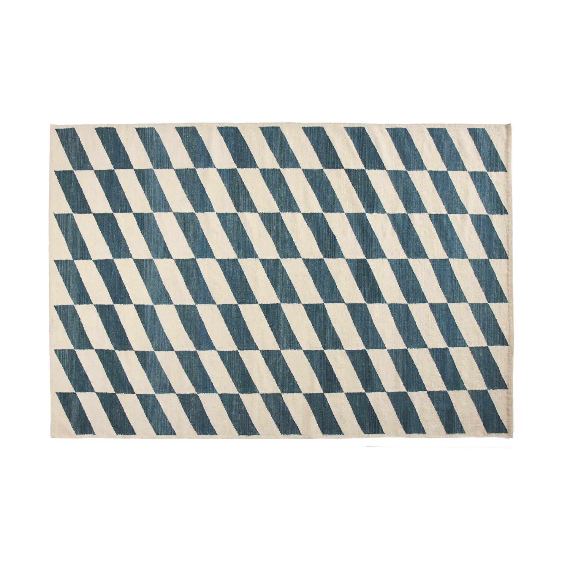 Shift Kelim gulvteppe 200x300 cm, Blue HAY