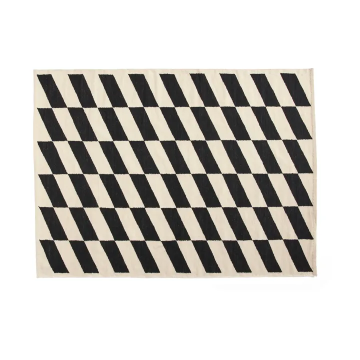 Shift Kelim teppe 170×240 cm - Black - HAY