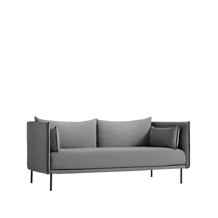 Silhouette 2-seters sofa - Coda 182 grå-svarte metallben - HAY