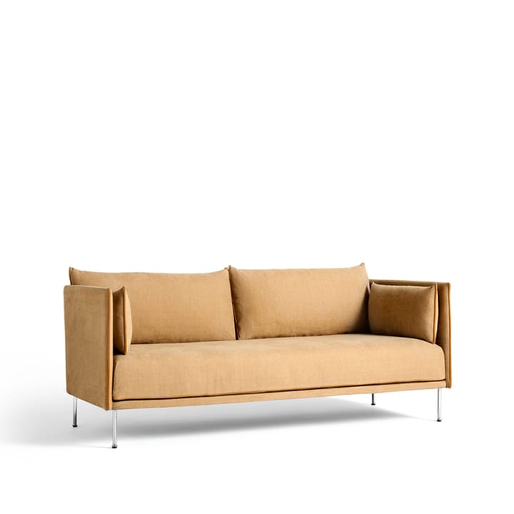Silhouette 2-seters sofa - Linara 142 cognac-kromben - HAY