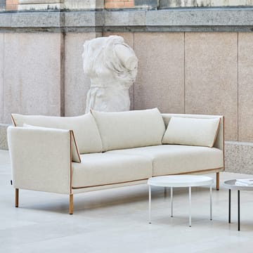 Silhouette 2-seters sofa - Ruskin 33-svarte metallben - HAY