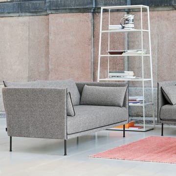 Silhouette 2-seters sofa - Ruskin 33-svarte metallben - HAY