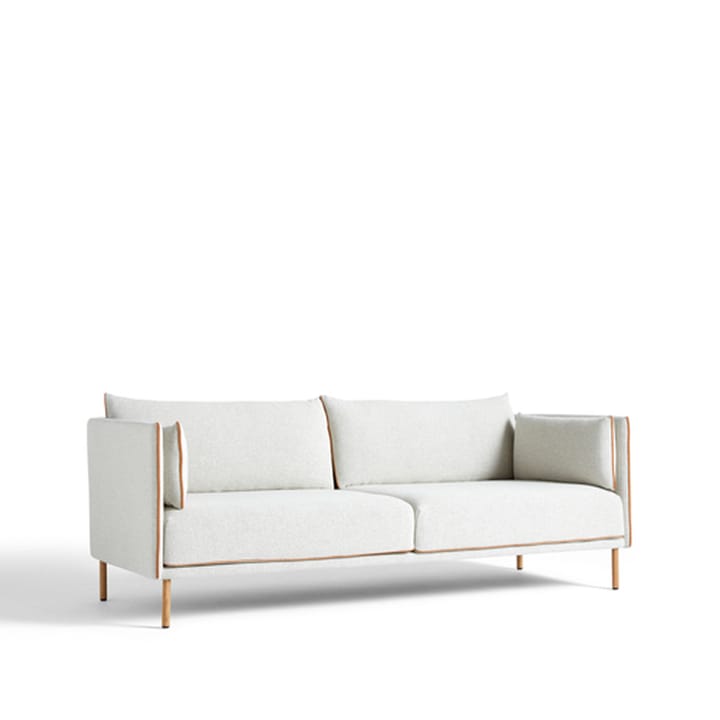 Silhouette 3-seters sofa - Coda 100 offwhite-oljet eikben - HAY