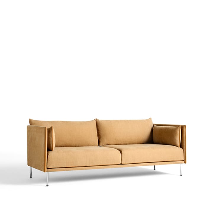 Silhouette 3-seters sofa - Linara 142 cognac-kromben - HAY