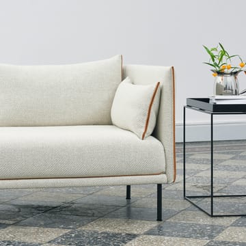Silhouette 3-seters sofa - Olavi 03 grey-svart metallbein - HAY