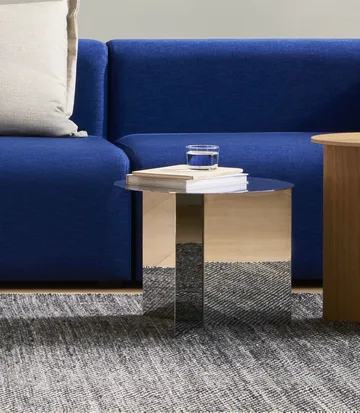 Slit sofabord - Polished stainless steel - HAY