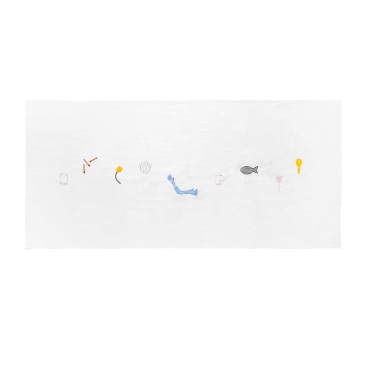 Sobremesa duk 140 x 300 cm - Hvit - HAY