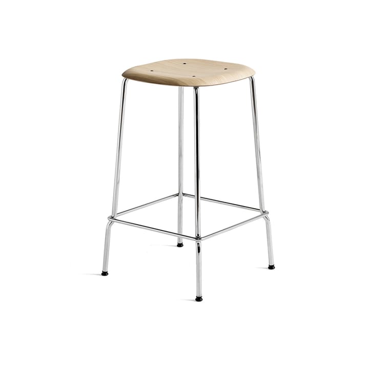 Soft Edge 30 lav barkrakk - Water-based lacquered oak-krom - HAY