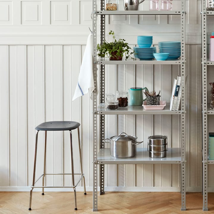 Soft Edge 30 lav barkrakk, Water-based lacquered oak-krom HAY