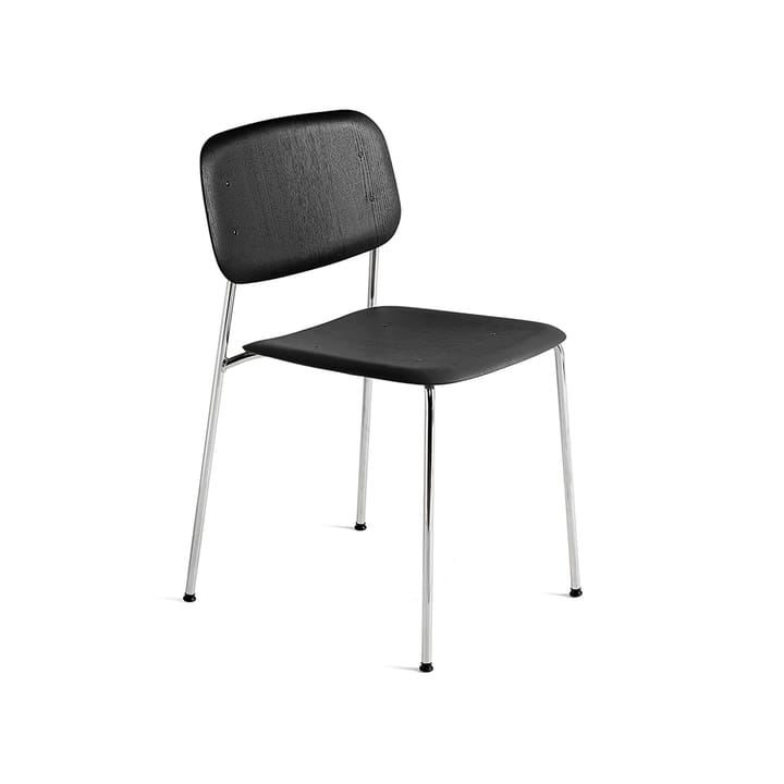 Soft Edge 40 stol - Black oak-krom understell - HAY