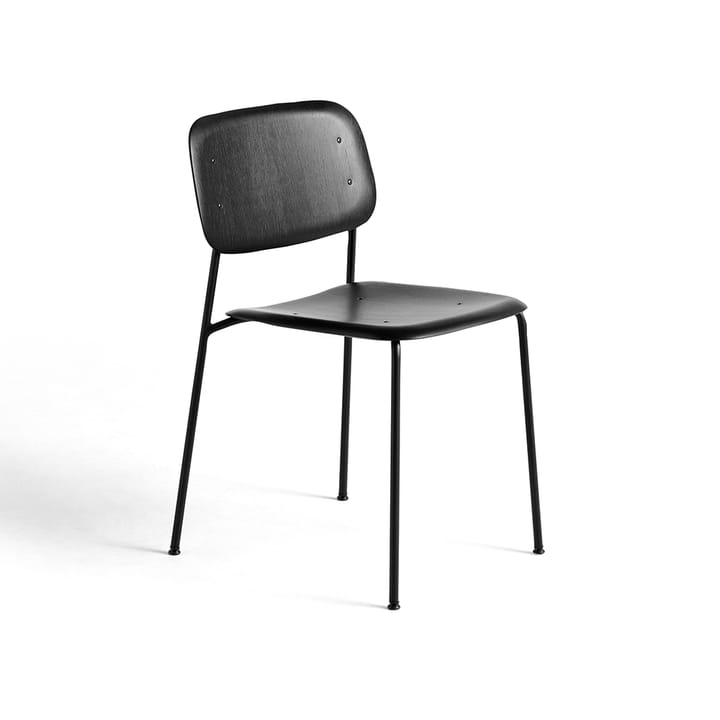 Soft Edge 40 stol - Black oak-svart stål understell - HAY