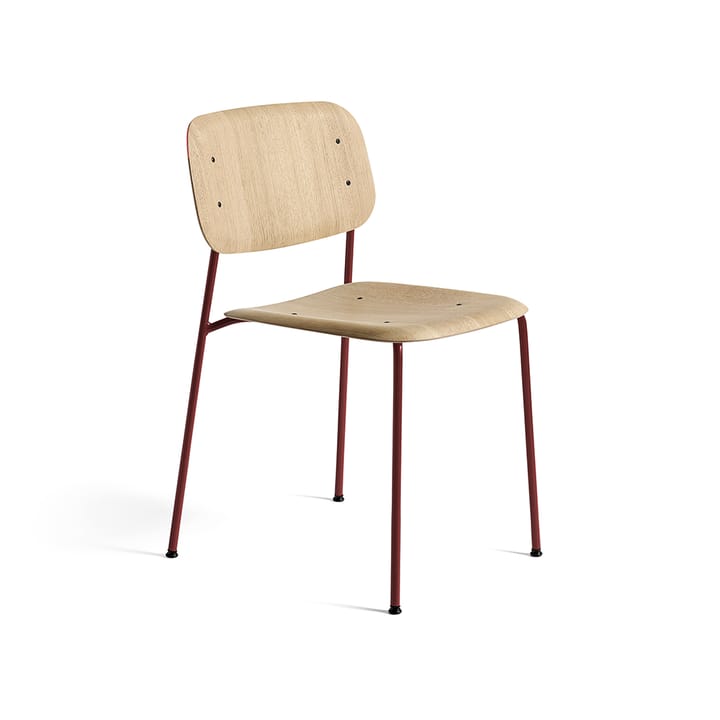 Soft Edge 40 stol - Oak-fall red stål understell - HAY