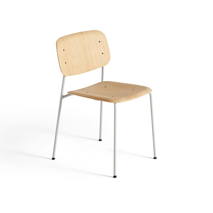 Soft Edge 40 stol - Oak-soft grey stål understell - HAY