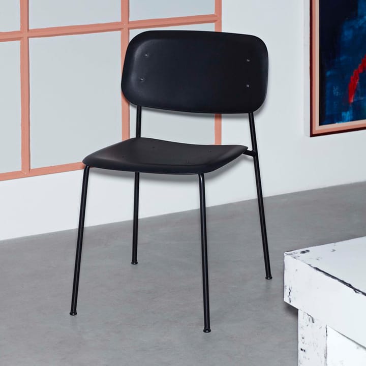 Soft Edge 45 stol, soft grey, soft grey stålvognstativer HAY