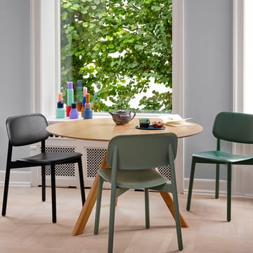 Soft Edge 60 stol - Dusty green-eik understell - HAY