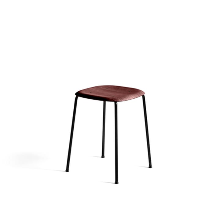 Soft Edge 70 krakk - fall red, svart stålrørstativ - HAY
