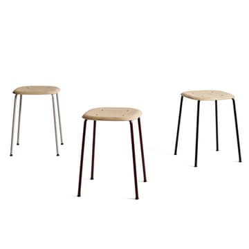 Soft Edge 70 krakk - Smoked oak-svart stål stativ - HAY