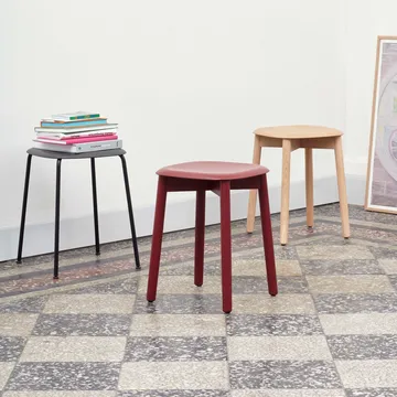 Soft Edge 72 krakk - Svart eik-svart eik stativ - HAY