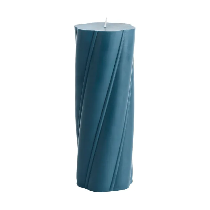 Soft Serve Candle blokklys - Dark teal, Ø9,5×24,5 cm - HAY
