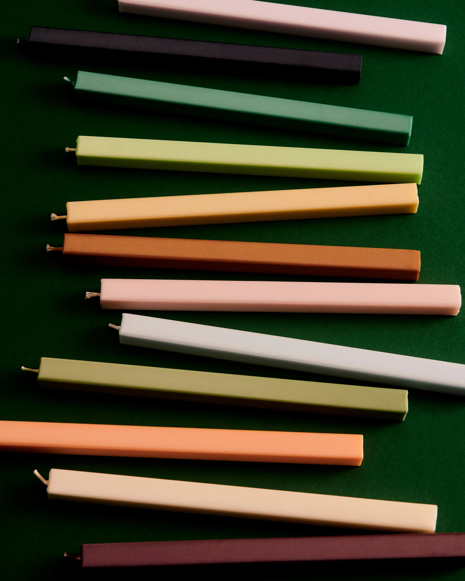 Square Candle lys mix 4-pack, Fresh HAY