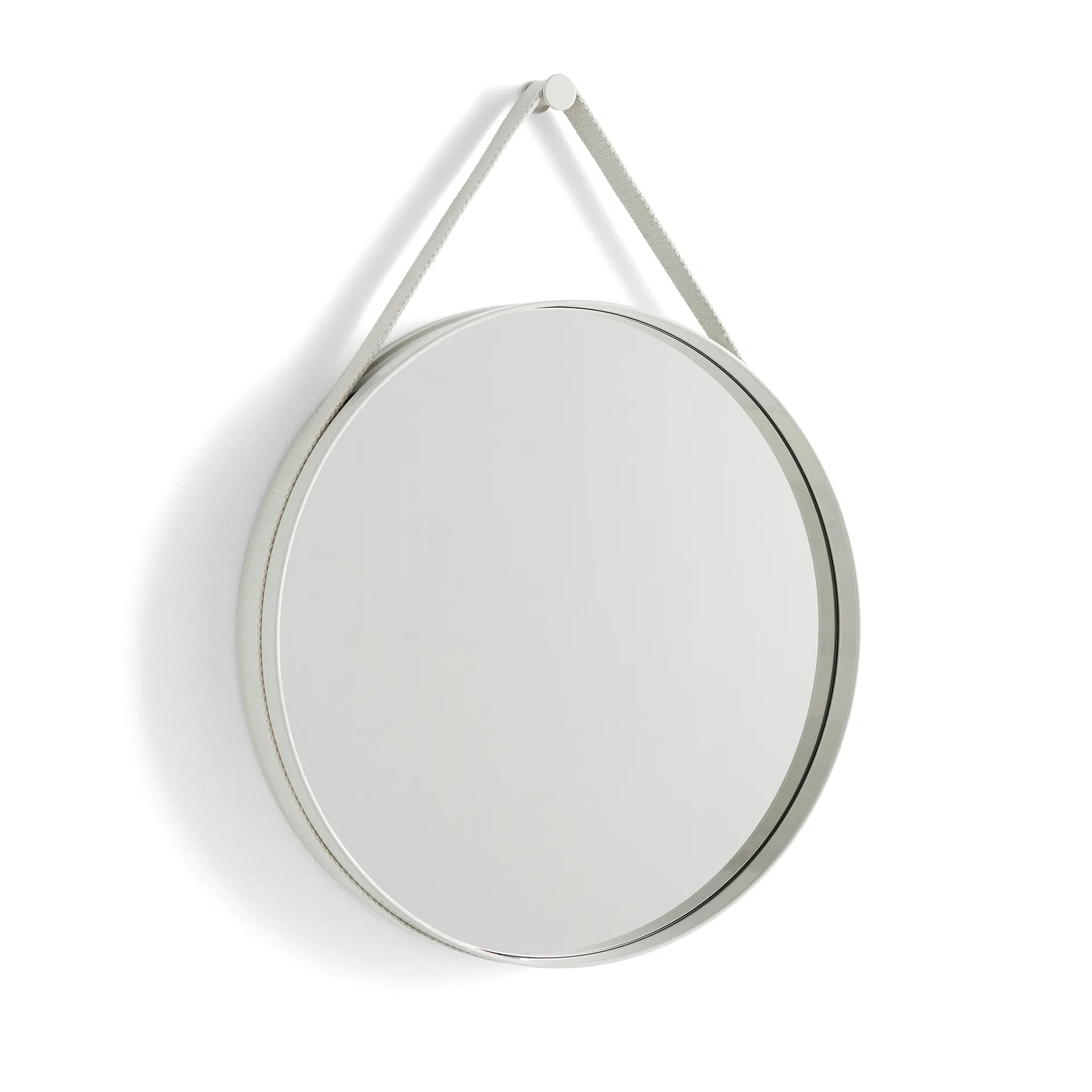 Strap Mirror speil, Light grey HAY