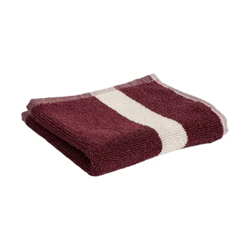 Stripe håndkle - Burgundy, 30×30 cm - HAY