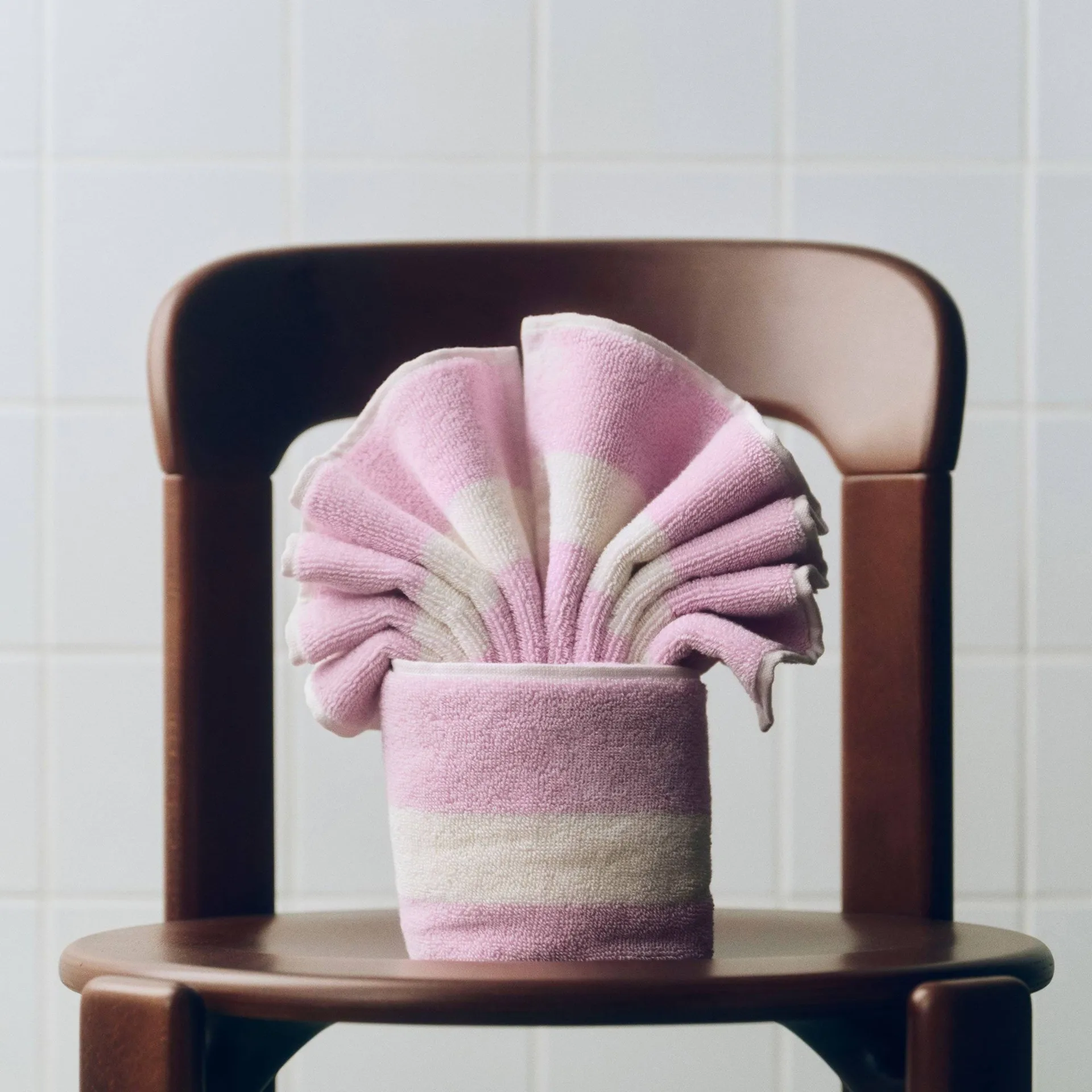 Stripe håndkle, Cool pink, 40x60 cm HAY