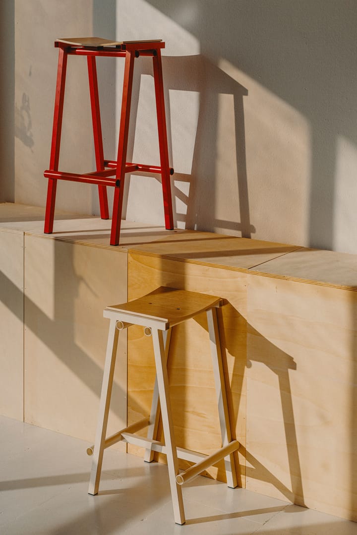 Taburete 8 low barstol 65 cm, Signal rød HAY
