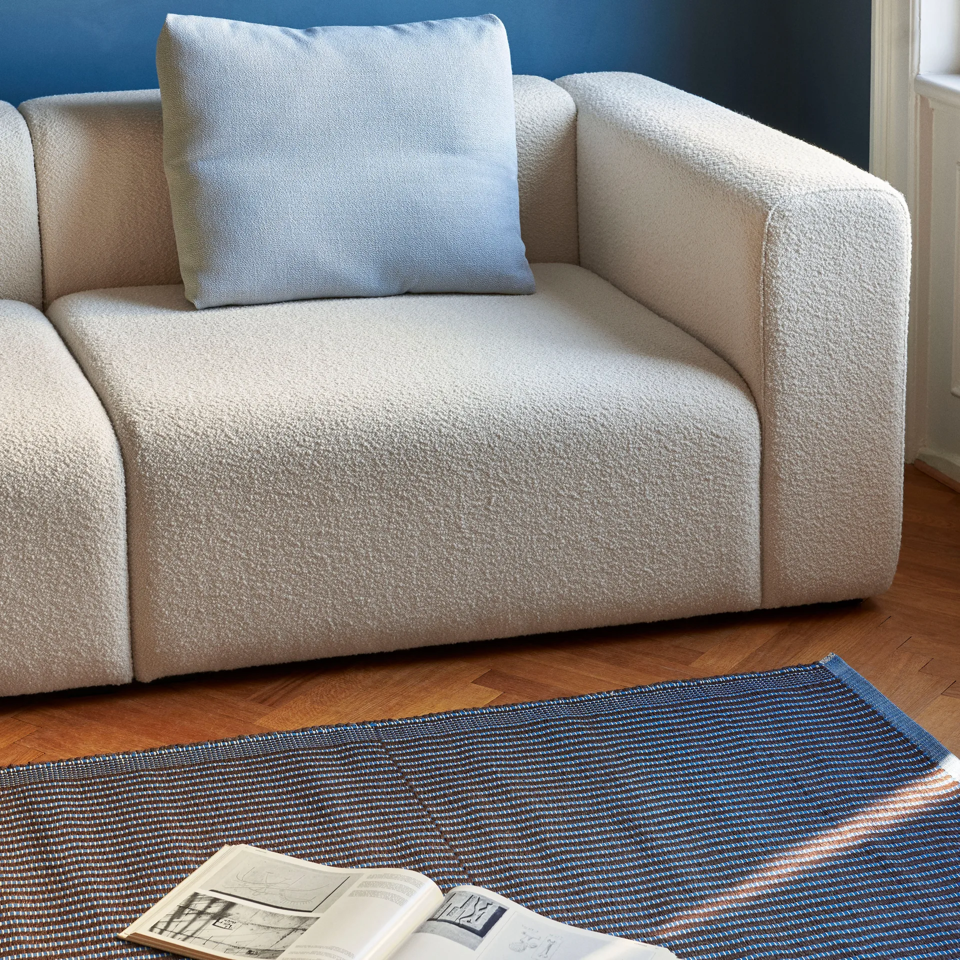 Tapis gulvteppe 170x240 cm, Chestnut-blue HAY