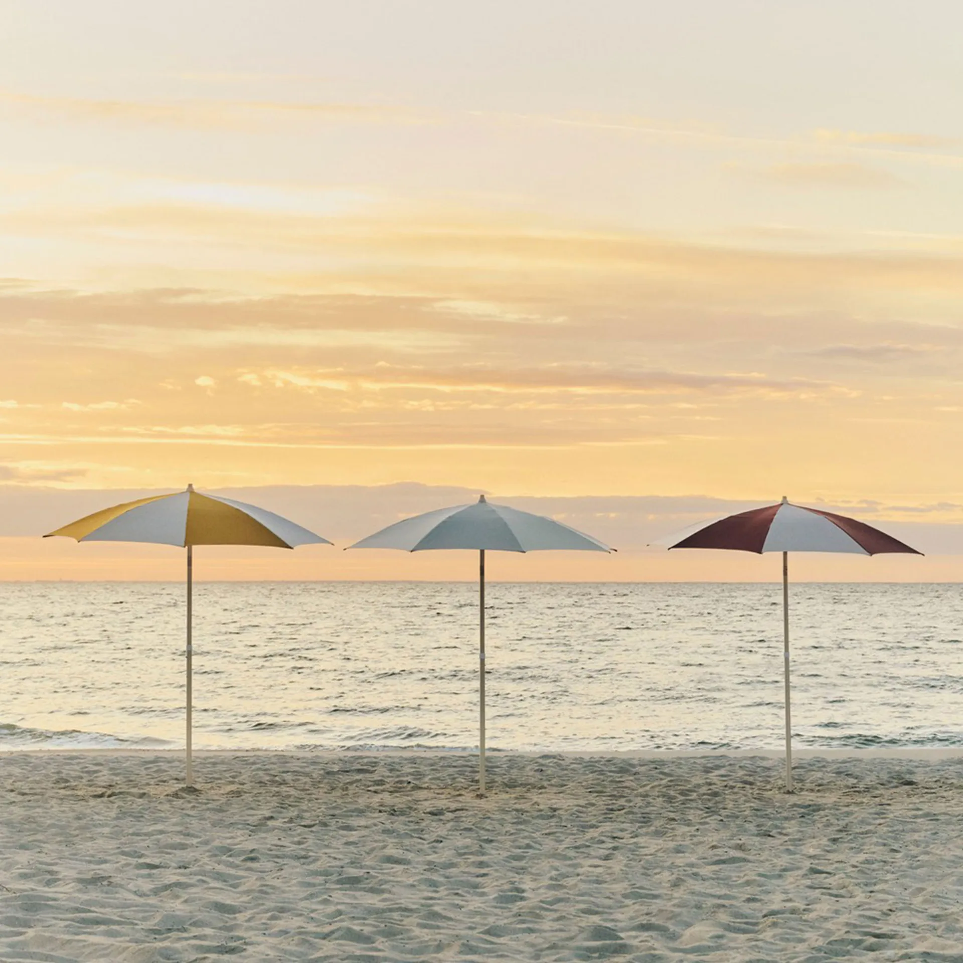 Terrazza Octagon parasoll, Off white-ochre HAY