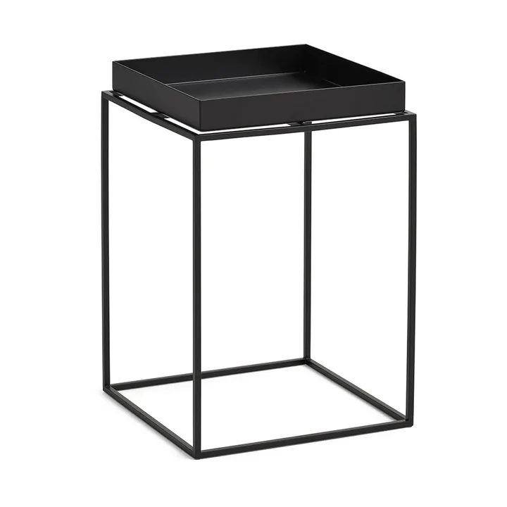 Tray Table medium brettbord - Black, 30x30x44 cm - HAY