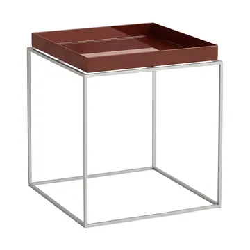 Tray Table medium brettbord - Chocolate-silikon grå, 40x40x44 cm - HAY