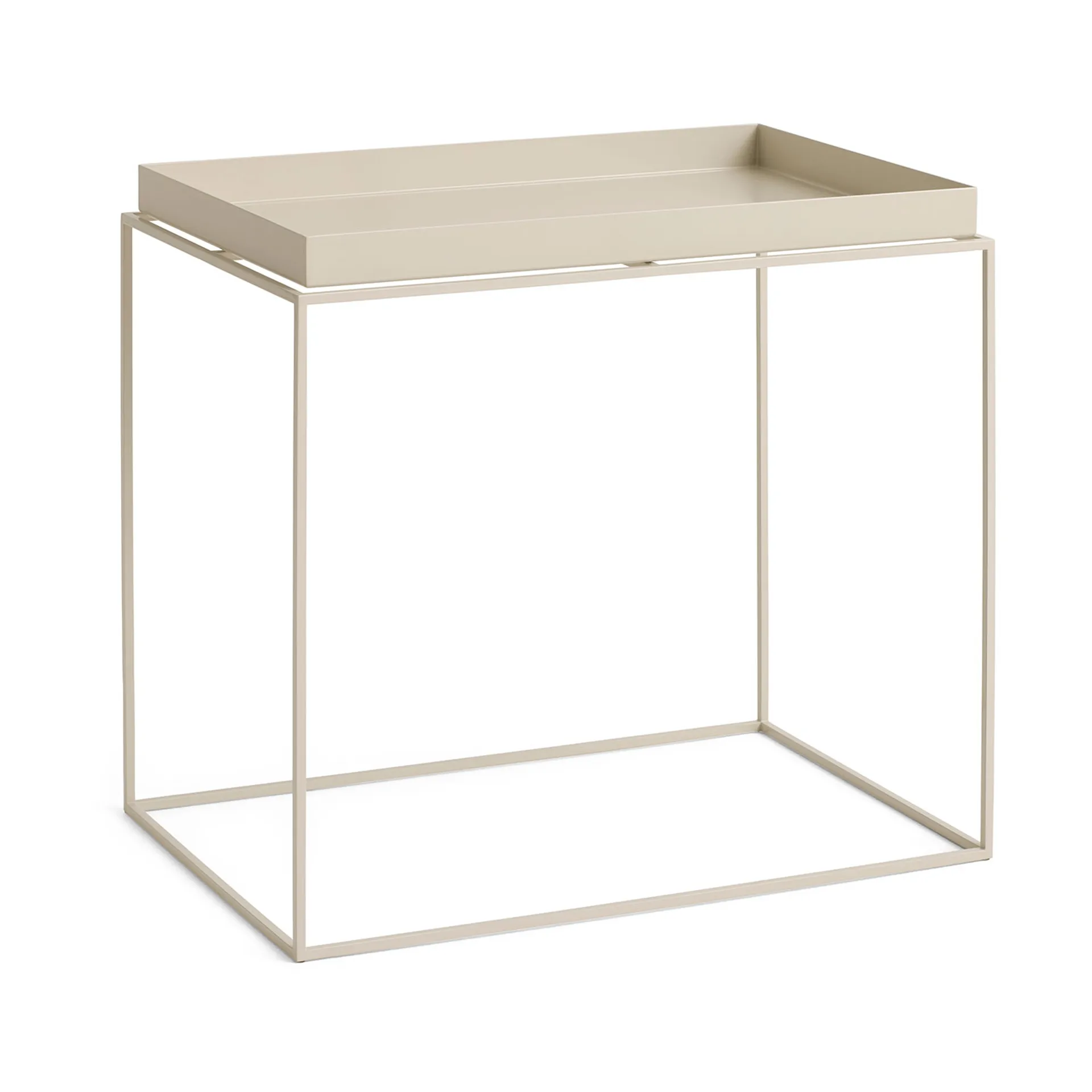 Tray Table medium brettbord, Warm beige, 40x60x54 cm HAY