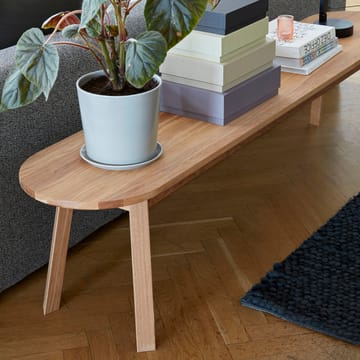 Triangle Leg benk - eik olje, 200 cm - HAY