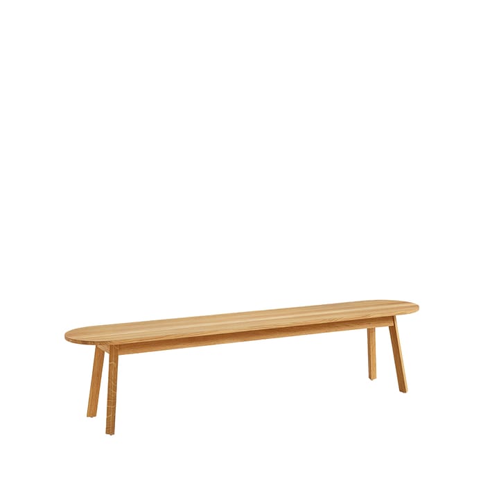 Triangle Leg benk - water-based lacquered oak, 150 cm - HAY