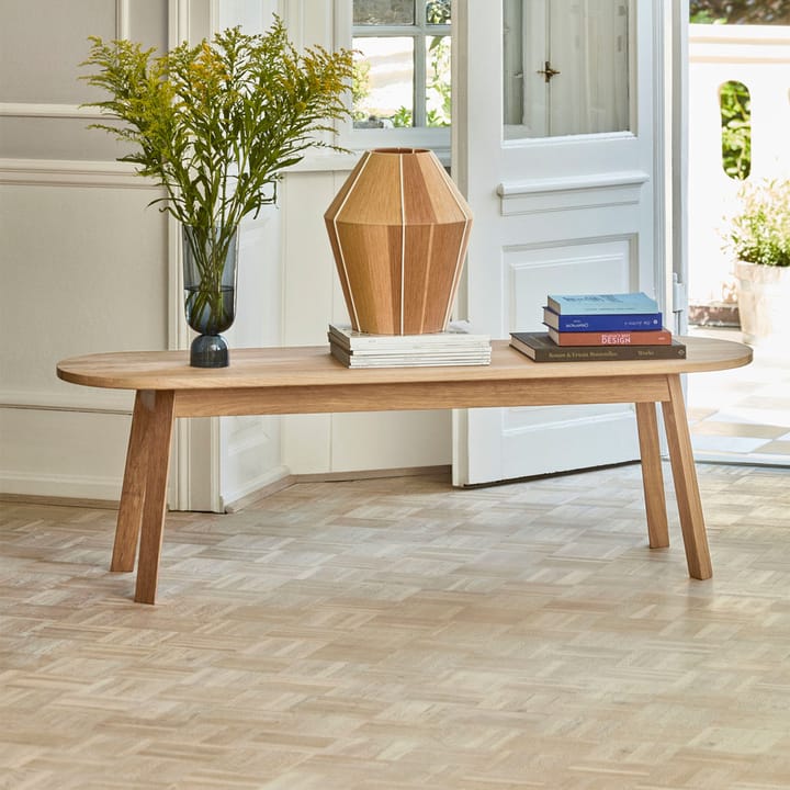 Triangle Leg benk, water-based lacquered oak, 150 cm HAY