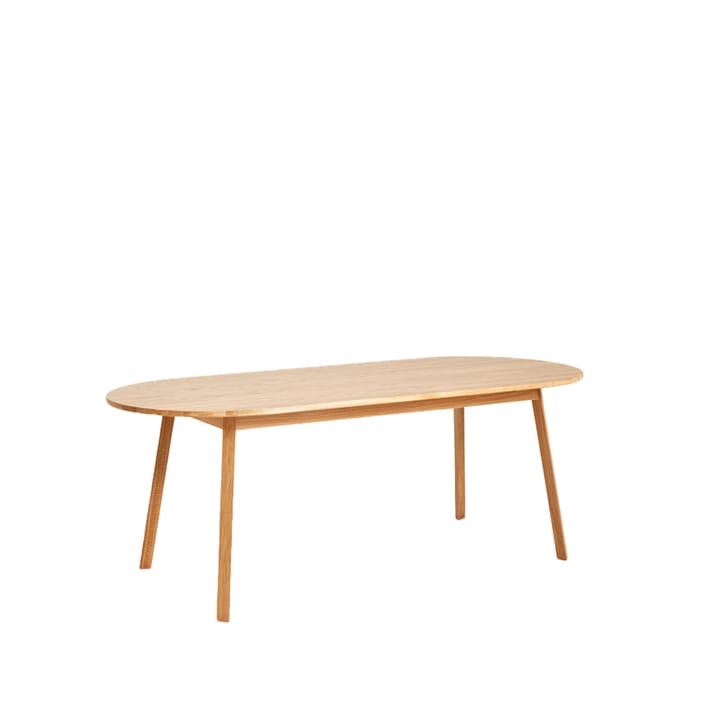 Triangle Leg spisebord - eik lakk, 200x85 cm - HAY