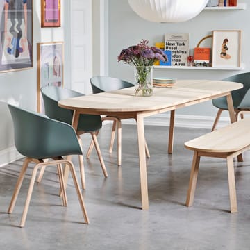 Triangle Leg spisebord - eik lakk, 200x85 cm - HAY