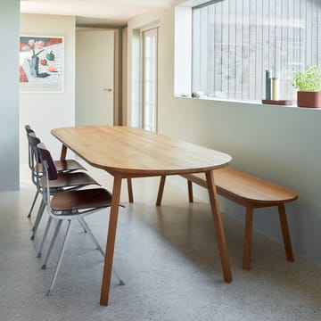 Triangle Leg spisebord - eik olje, 200x85 cm - HAY