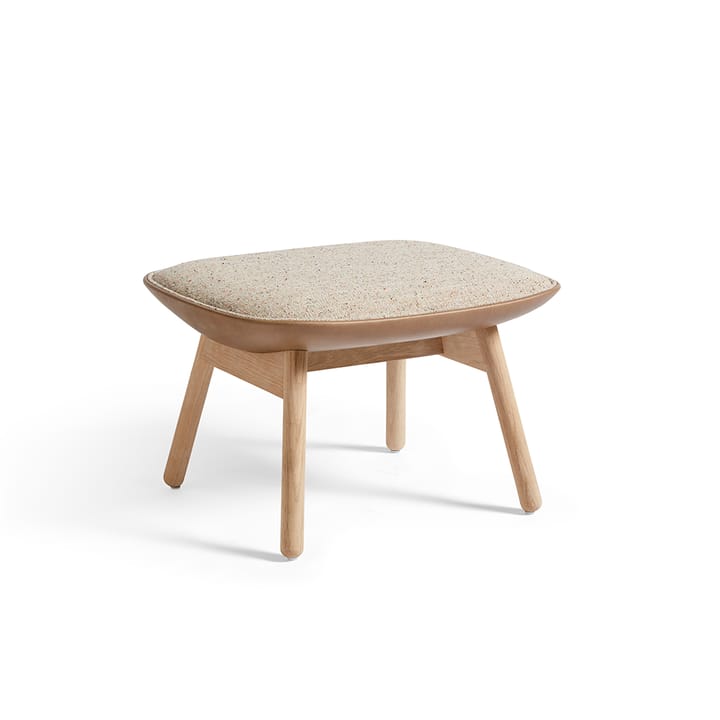 Uchiwa fotskammel - bolgheri lgg60 melange-baksida sense nougat lær - HAY