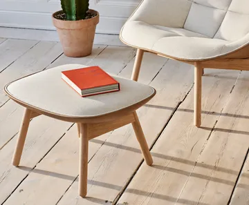 Uchiwa fotskammel - Cream A5-eik-canvas 244 - HAY