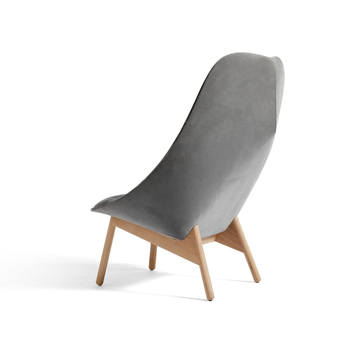 Uchiwa Quilt loungestol, Magnesium-eik-bakside lola warm grey HAY